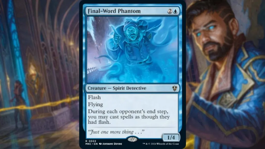 Carta MTG Final-Word Phantom Columbo