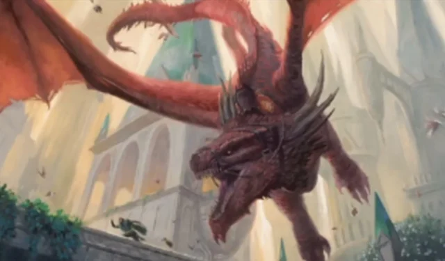 Der Drache von „Murders at Karlov Manor“ von MTG will alles verbrennen