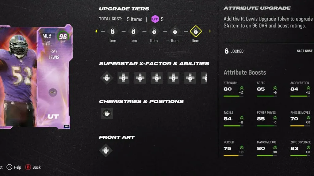 Statistiques de Madden 24 Ray Lewis