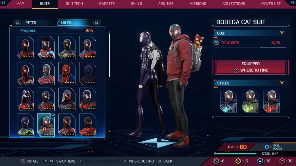 Costume de chat bodega Spider-Man 2