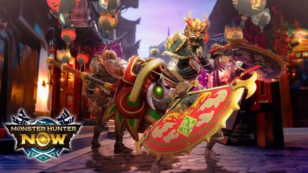 Monster Hunter Now Lucky Lunar New Year-Rüstung und -Waffe