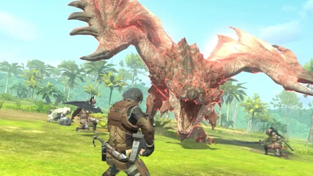 Rathalos se bat dans Monster Hunter Now