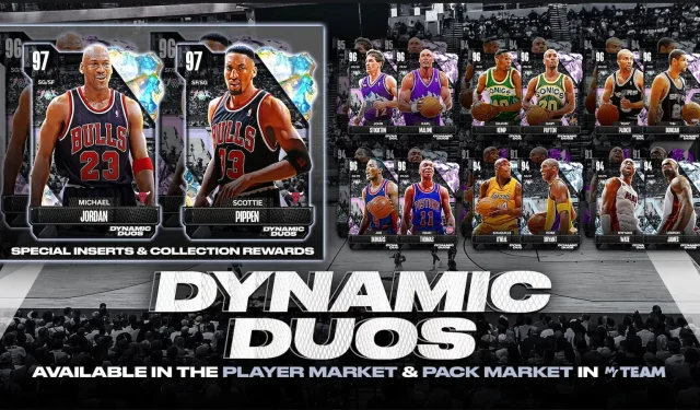 NBA 2K24: Como obter 97 OVR Dynamic Duos Michael Jordan & Scottie Pippen em MyTeam