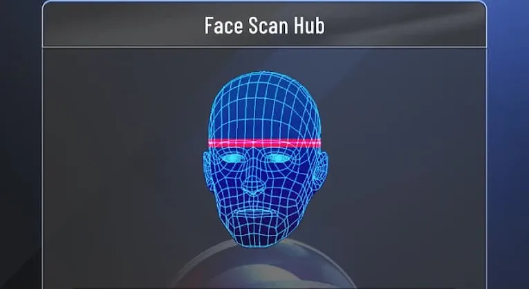 Solicitud de escaneo facial para la aplicación complementaria NBA 2K24