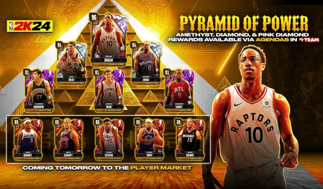 NBA 2K24: Como obter a pirâmide de poder 96 OVR DeMar DeRozan no MyTeam