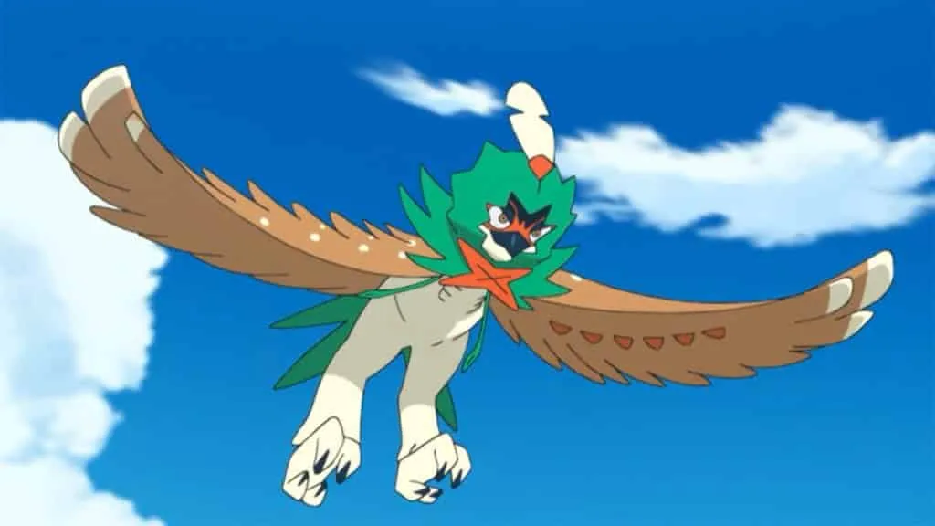 Decidueye im Pokémon-Anime