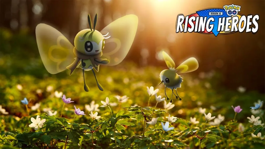 Cutiefly in e sua evolução Ribombee em Pokémon GO