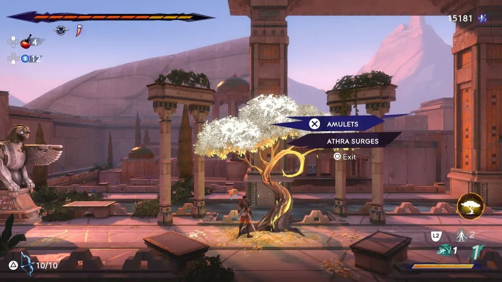 Sargon an einem Wak-Wak-Baum in Prince of Persia: The Lost Crown.