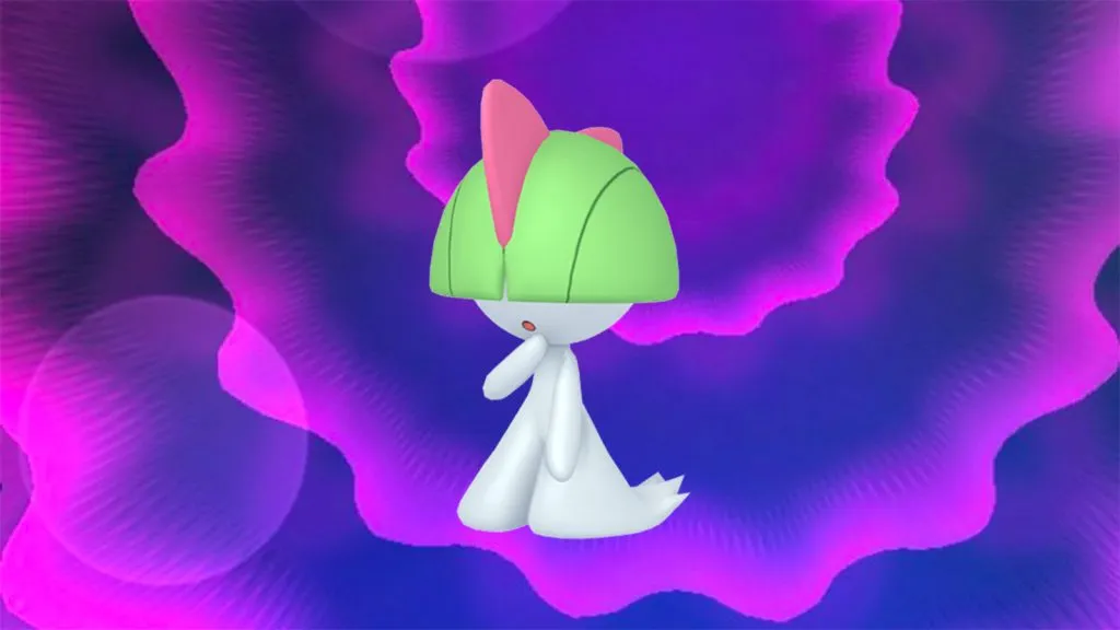 Ralts apparaissant dans l'heure des projecteurs sur Pokemon Go