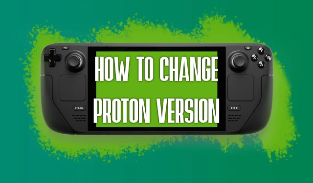 Cómo cambiar la versión de Proton en Steam Deck