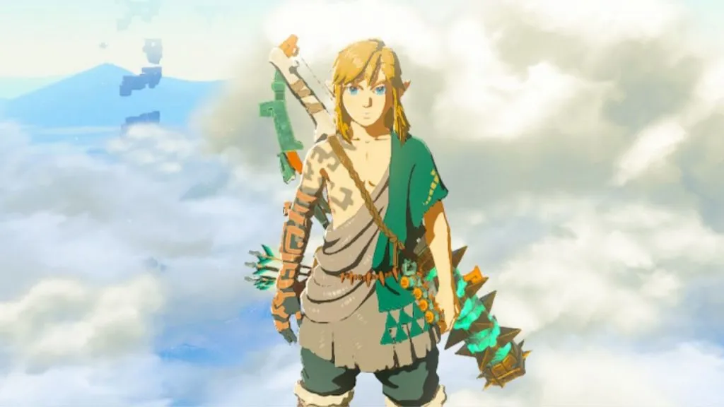 Link auf einer Himmelsinsel in Tears of the Kingdom