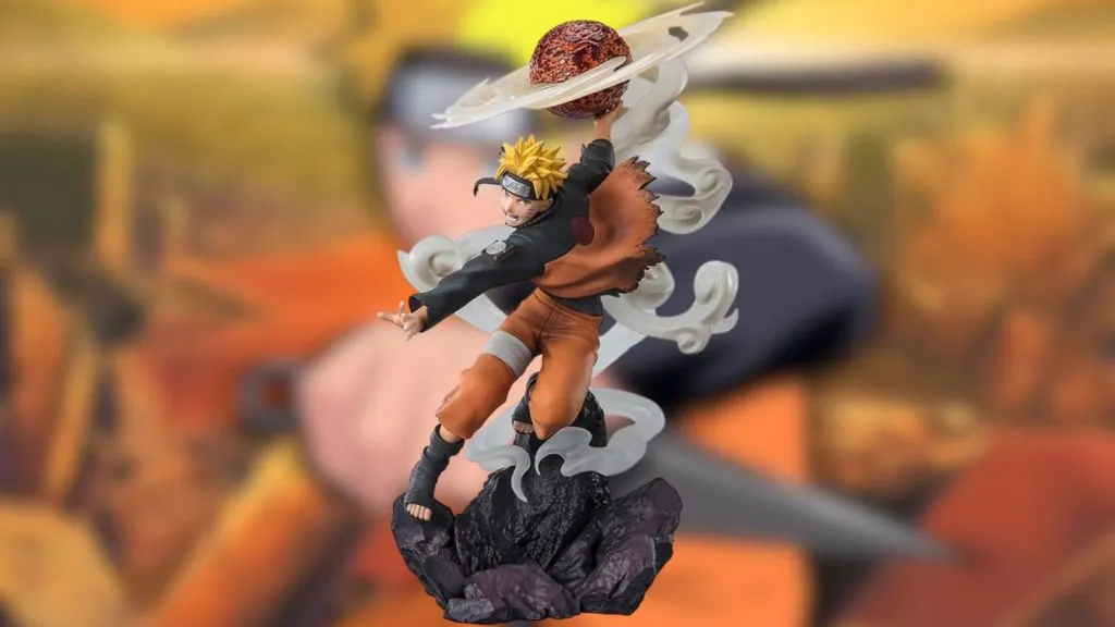 NACIONES TAMASHII Naruto Uzumaki Arte sabio: Liberación de lava Rasenshuriken