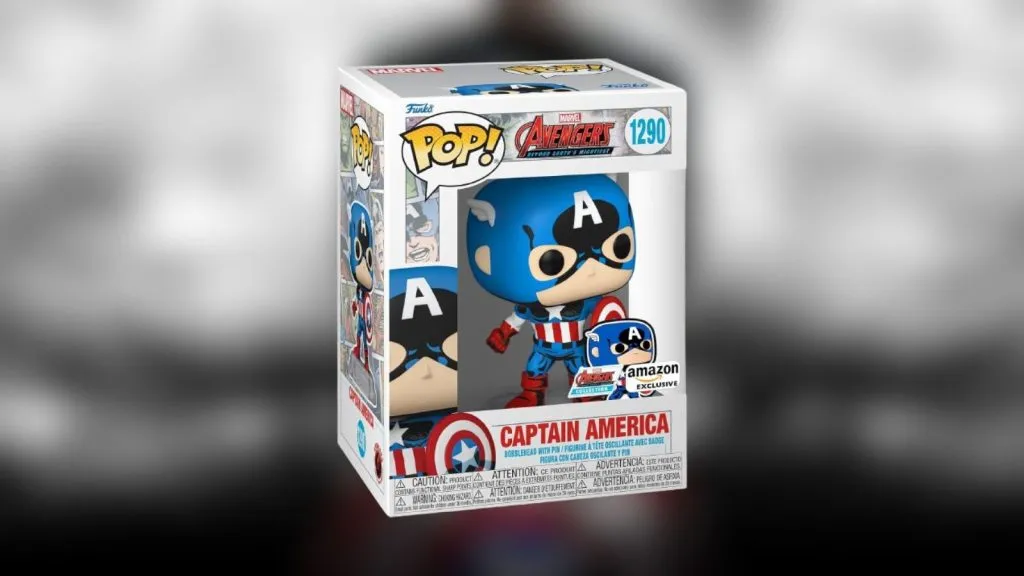 Capitán América Funko Pop y Pin