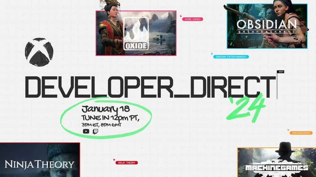 Logotipo do Xbox Developer Direct 2024