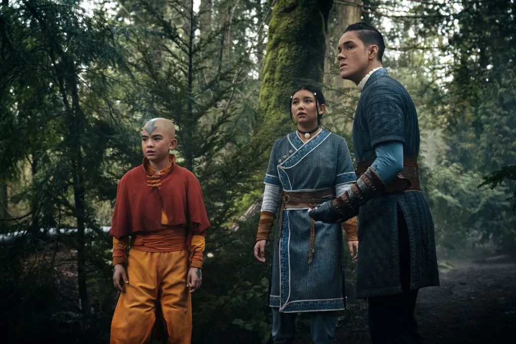 Aang, Sokka und Katara in Avatar: The Last Airbender