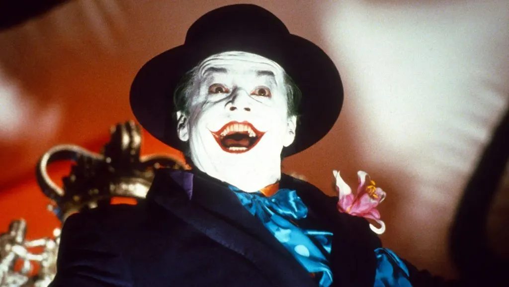 1989年のバットマンでジョーカーを演じたジャック・ニコルソン