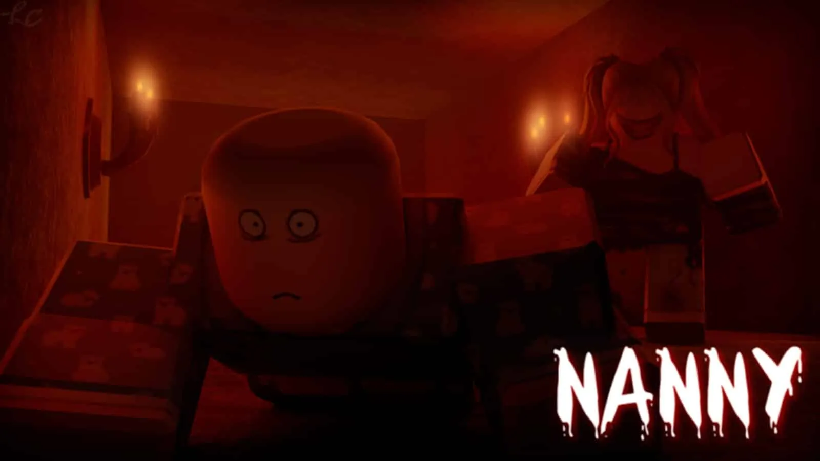 Zrzut ekranu z horroru Roblox Nanny