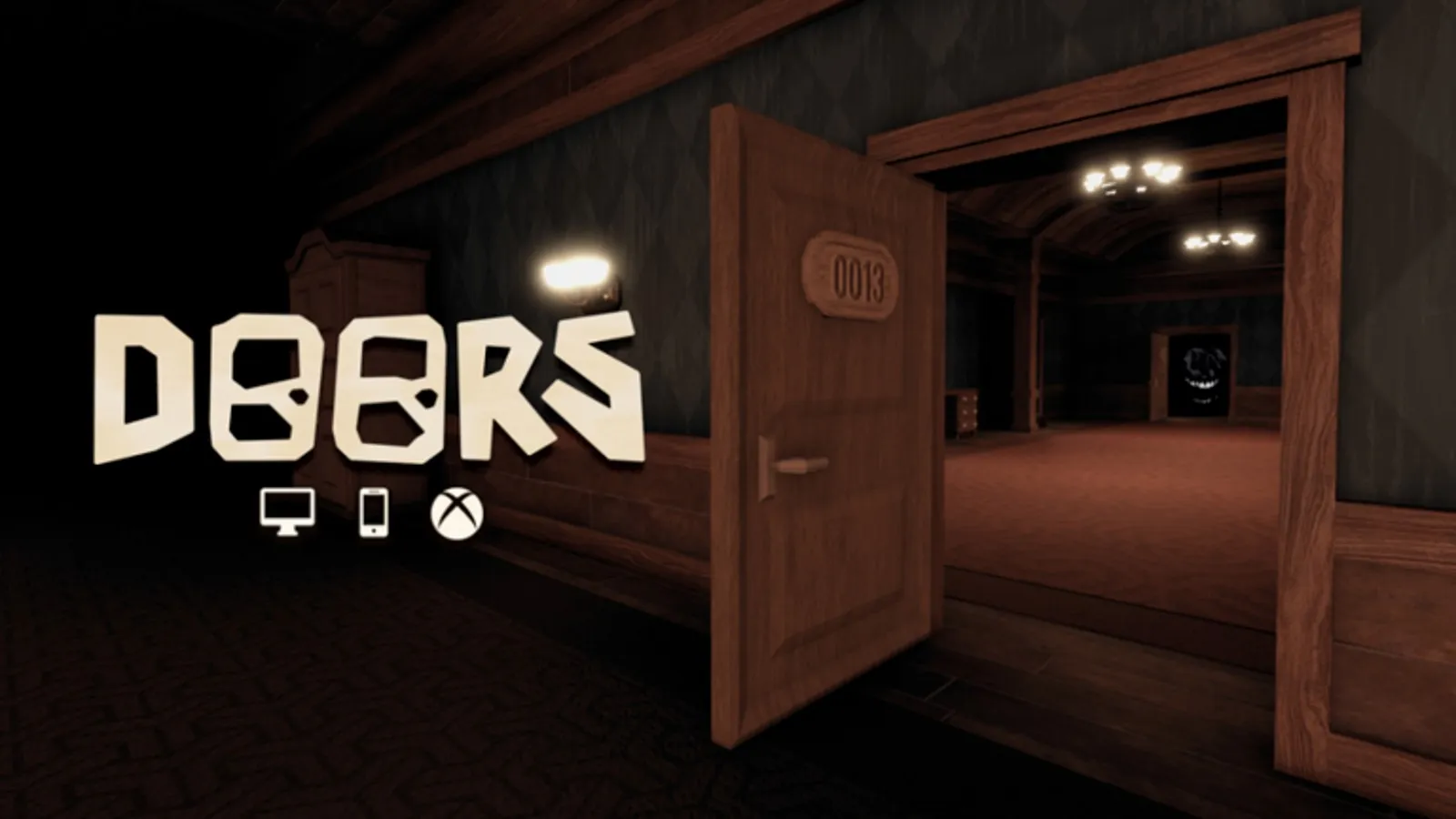 Roblox 遊戲《Doors》的螢幕截圖。