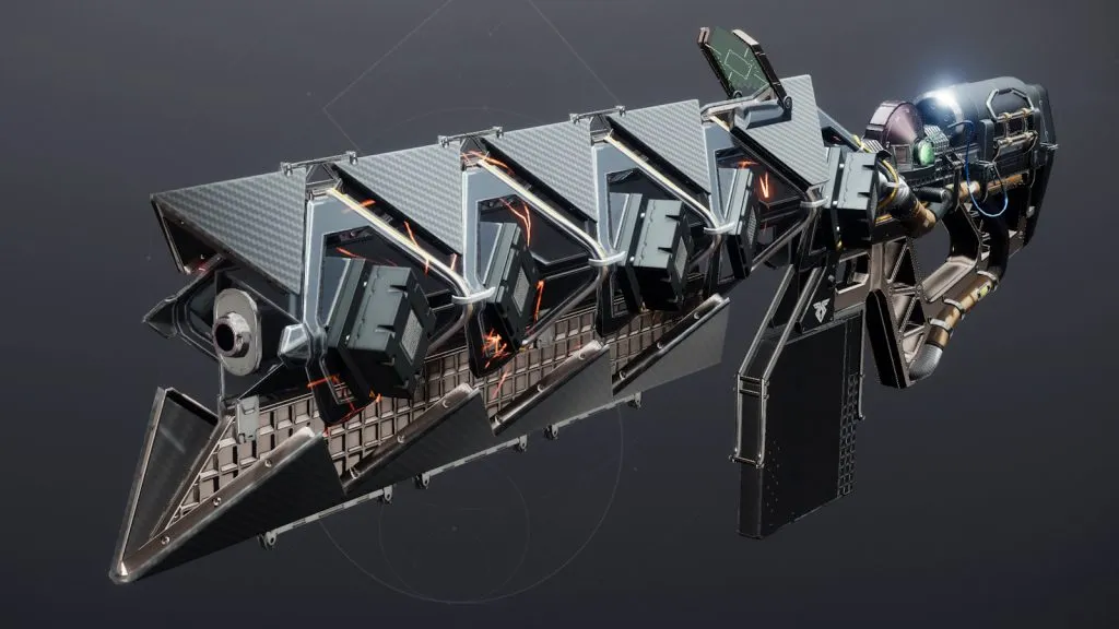 Egzotyczny liniowy karabin fuzyjny Sleeper Simulant z Destiny 2.