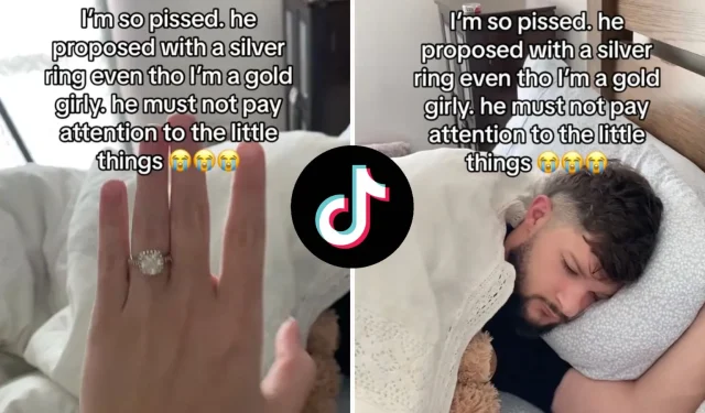 TikToker critiqué pour s’être plaint de la proposition de son petit ami avec une bague en argent