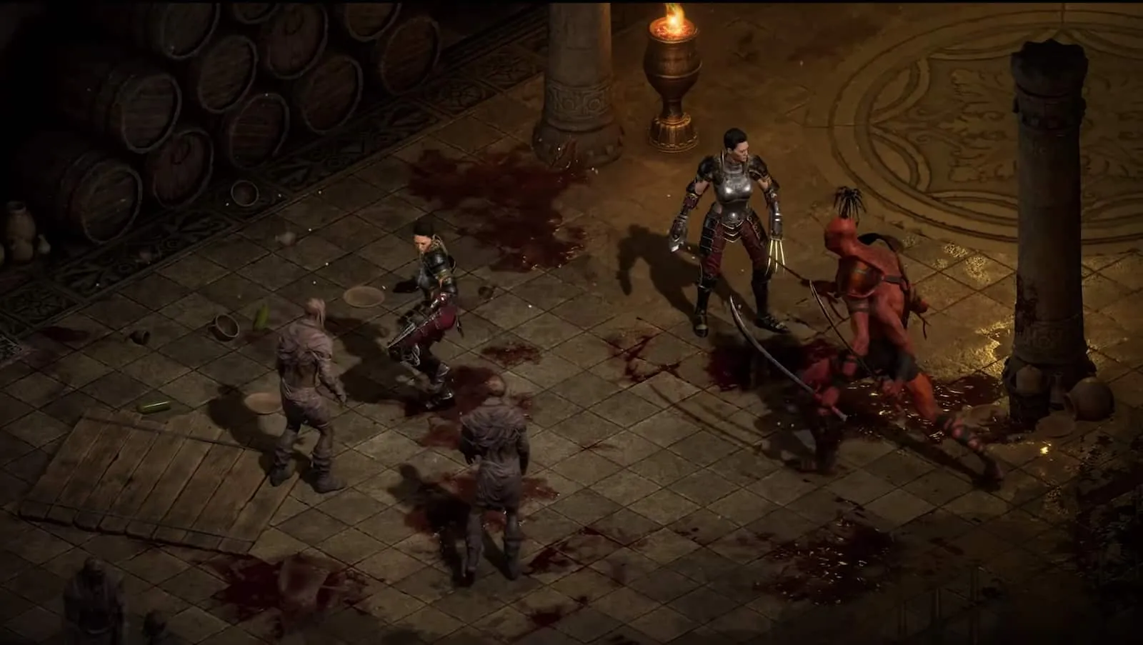 Diablo 2 Resurrected Assassin utilisant le clone Shadow Warrior