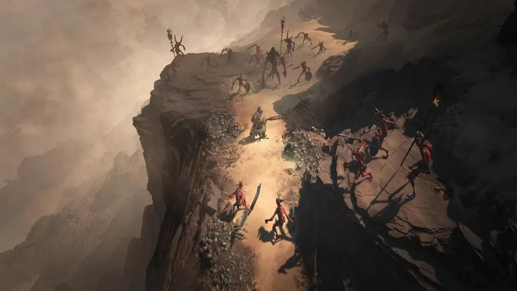 joueurs combattant des ennemis dans Diablo 4