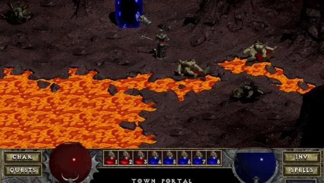 Una captura de pantalla del juego de Diablo.