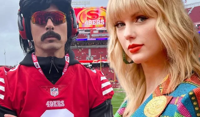 Dr Disrespect persigue a la nueva “rival” Taylor Swift antes del enfrentamiento del Super Bowl