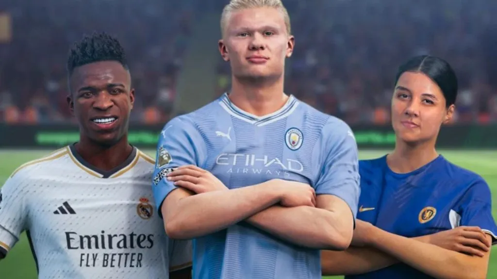 haaland, vinicius jr e kerr in ea fc 24