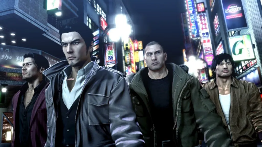 quatre protagonistes de Yakuza 5