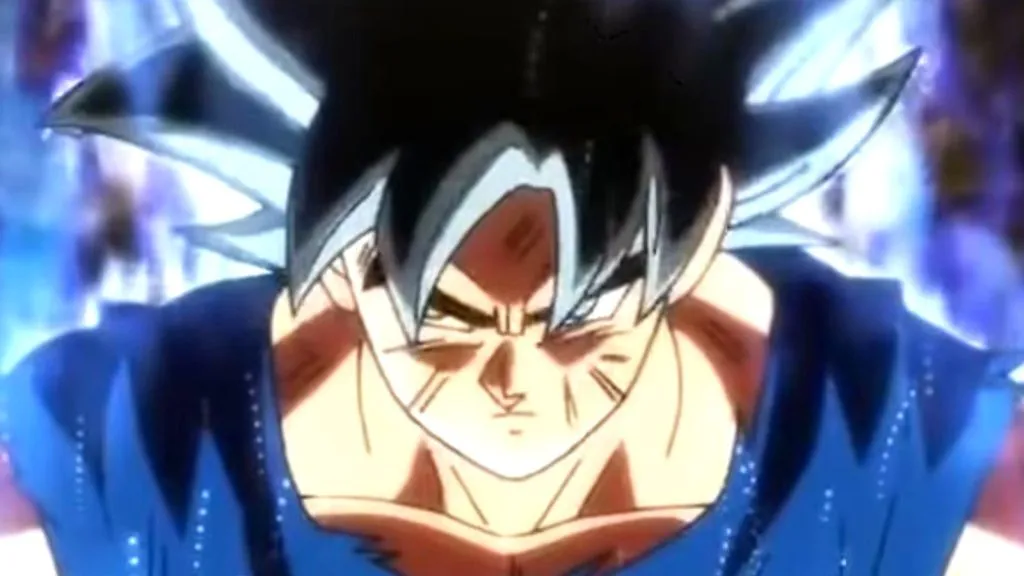 Goku em sua forma Ultra Instinto