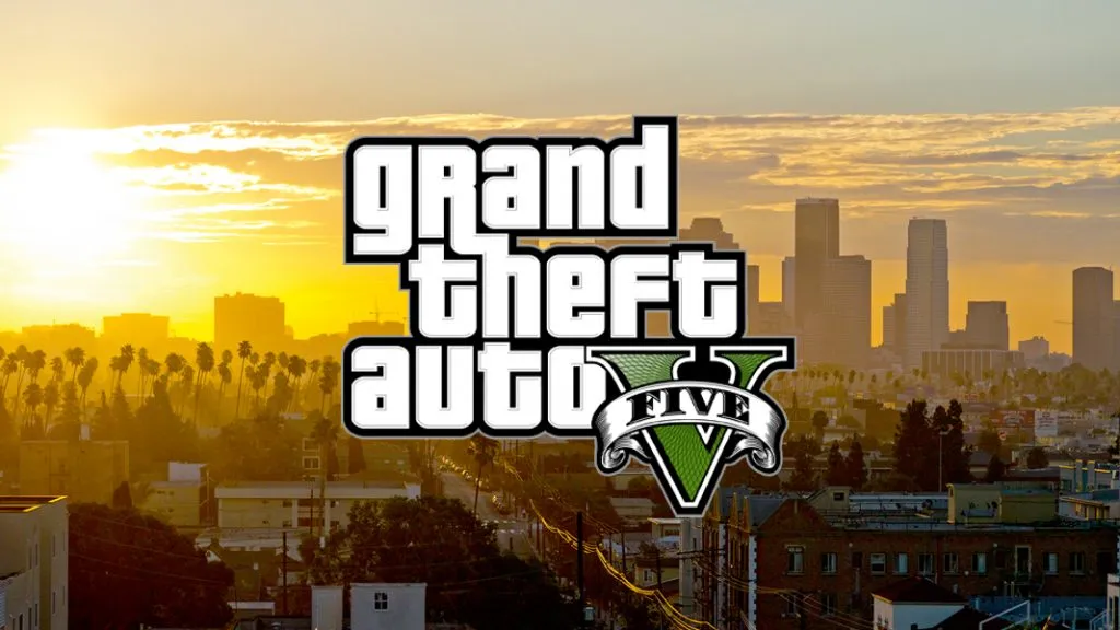 Los Santos com logotipo do GTA V