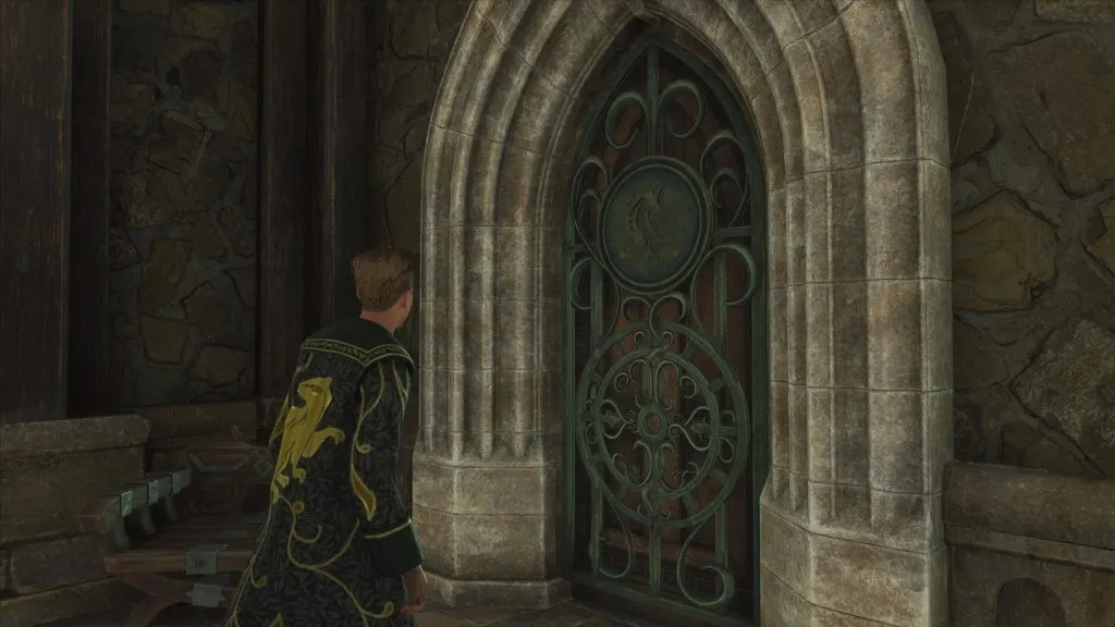 porta do quebra-cabeça da torre do relógio legado de hogwarts