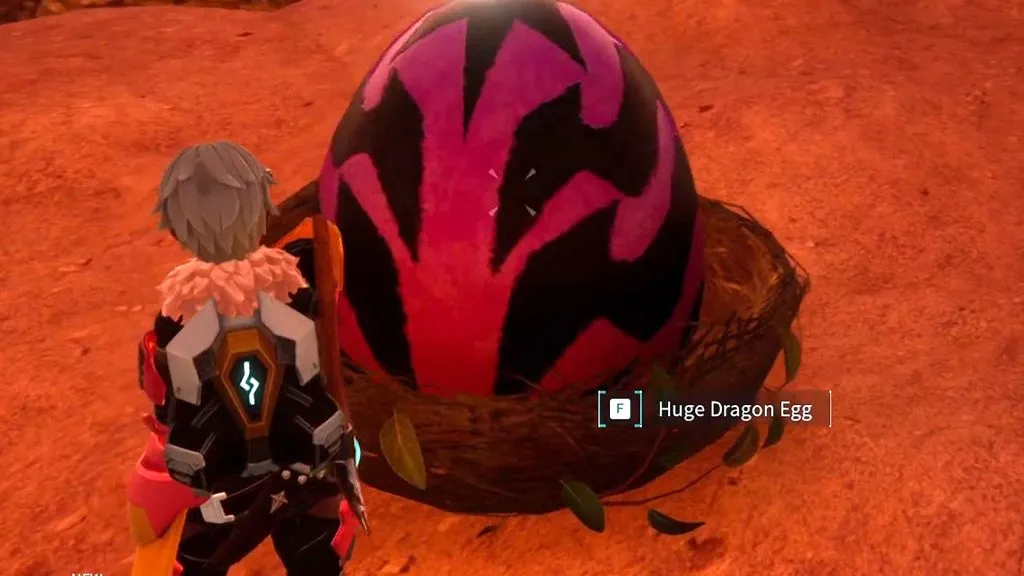 uma imagem de um enorme ovo de dragão em palworld
