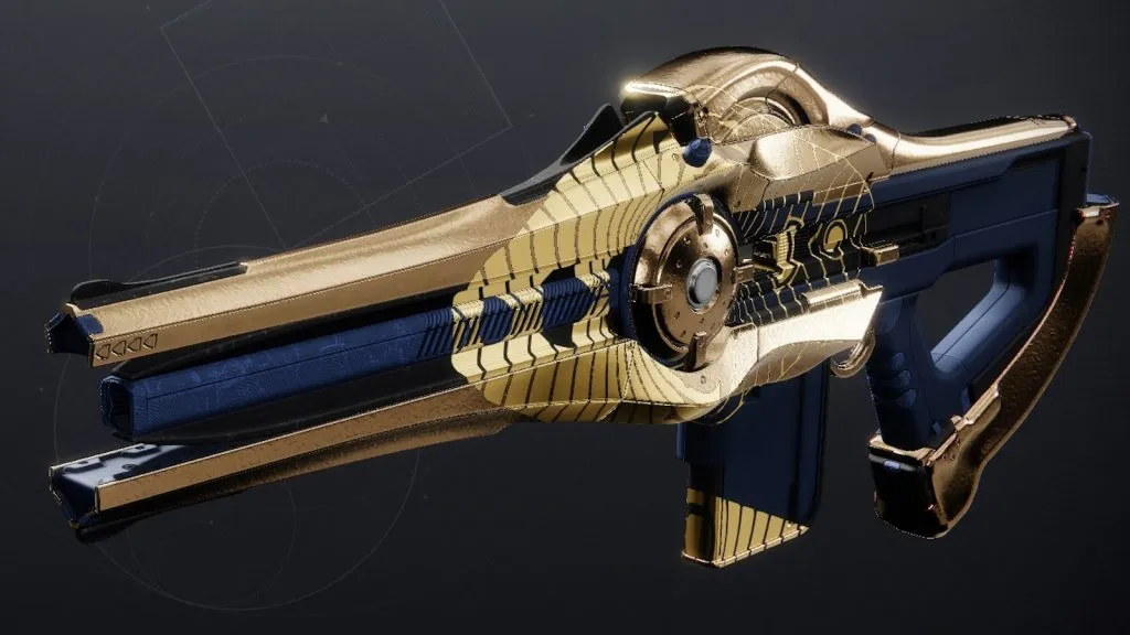 La recompensa de las pruebas de Osiris con el rifle Incisor Strand Trace en Destiny 2.