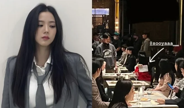 Ein Blick auf die Dreharbeiten von BLACKPINKs Jisoo zu „Influenza“ in einem Restaurant enthüllt