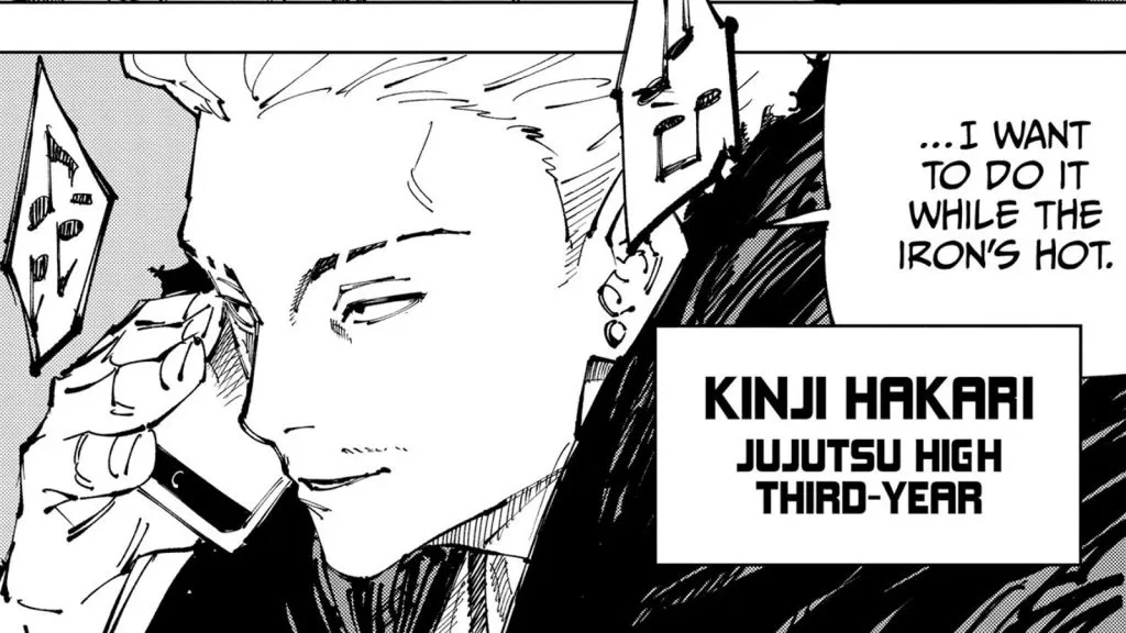 Panel mangowy Jujutsu Kaisen z udziałem Hakariego