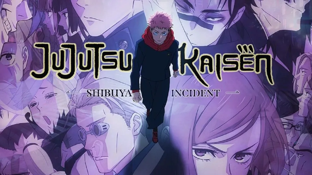 Una imagen que muestra la imagen clave del arco de Shibuya de Jujutsu Kaisen.