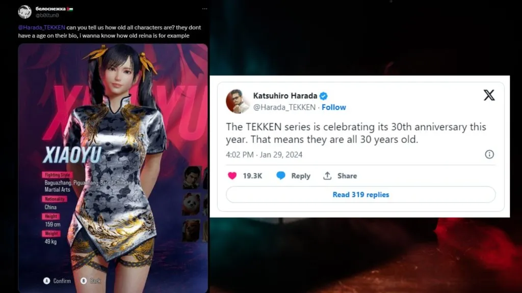 La risposta di Katsuhiro Harada a un fan di Tekken 8 su X