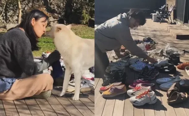 Lee Hyo-ri und ihr Mann organisierten Schuhe für das neue Jahr, konnten aber die alten nicht wegwerfen