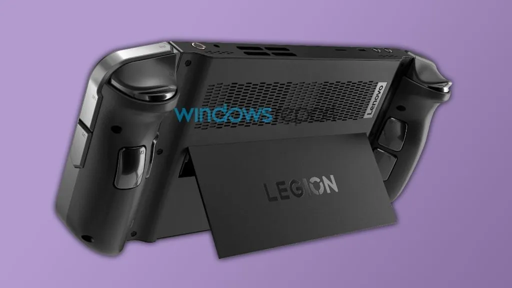 Lenovo Legion Go back with 플랩