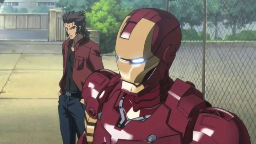 Captura de pantalla del anime Marvel