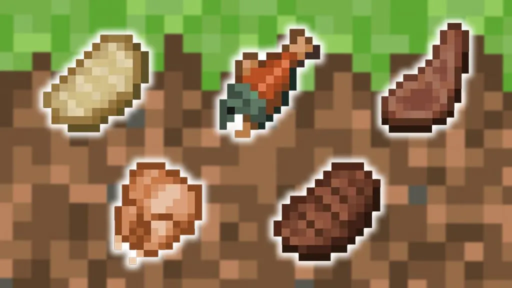 Minecraft mejores fuentes de alimentos carne cocida