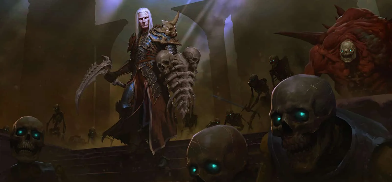 Arte do necromante masculino em Diablo 3