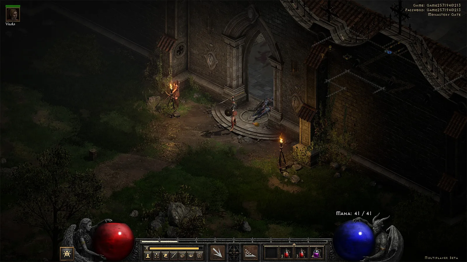 Ein Screenshot von Amazons Plagazon-Build in Diablo 2