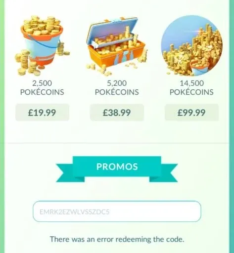 Code Promo Pokémon Go Android