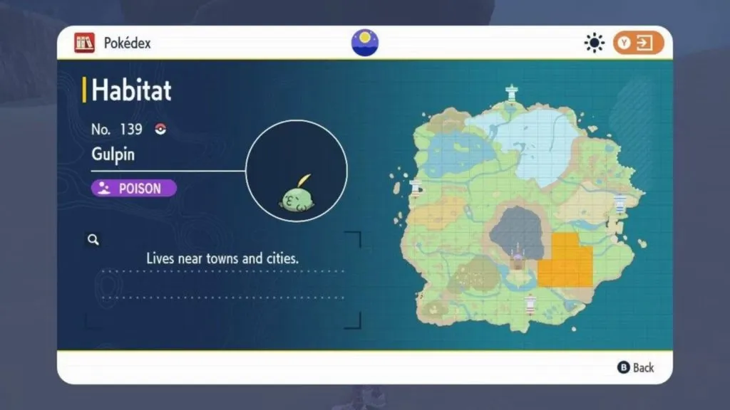 localização pokémon gulpin tolet