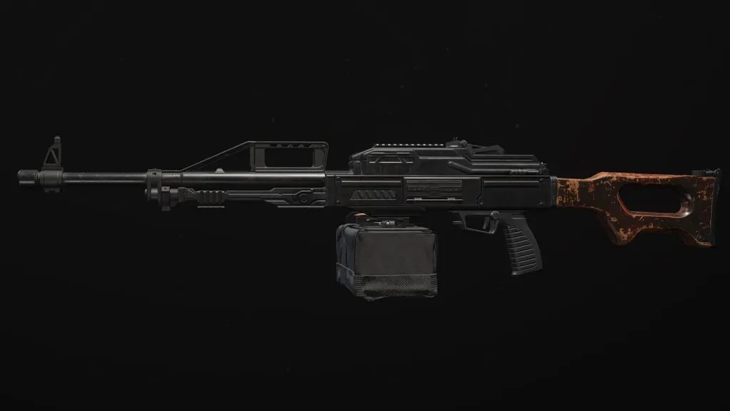 Pulemyot 762 visualizado em Call of Duty: Warzone.