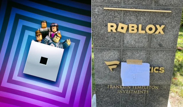 Le créateur du jeu Condo laisse une note devant le siège de Roblox exigeant qu’ils arrêtent d’interdire ses jeux