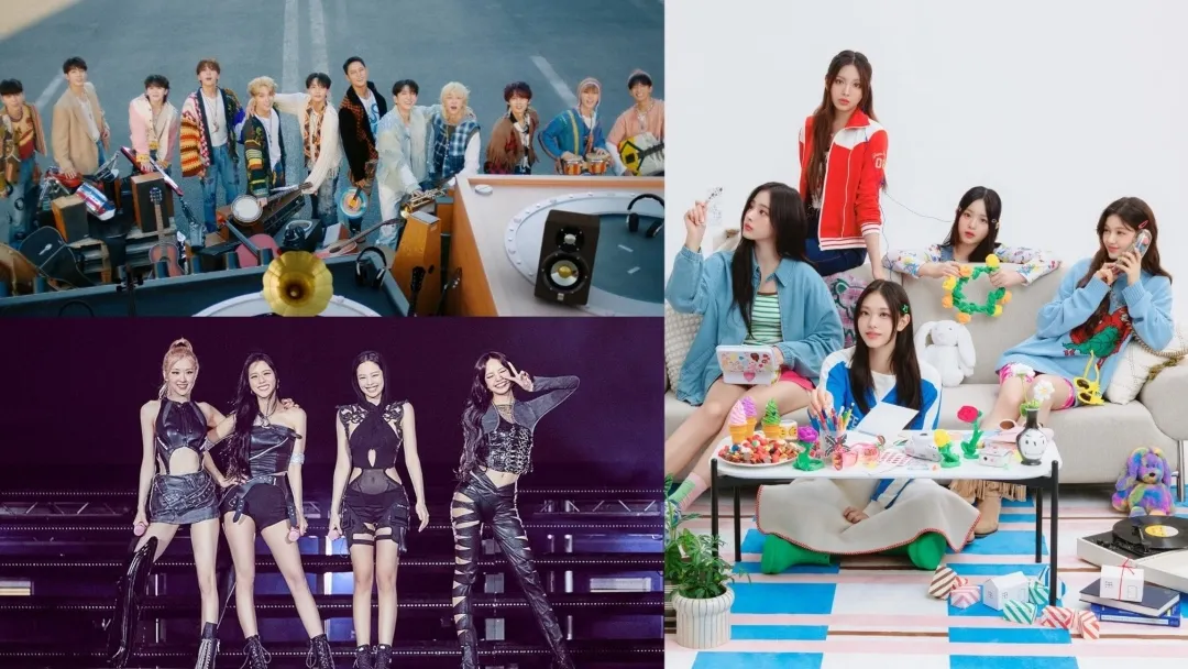 SEVENTEEN, BLACKPINK, NewJeans y más se unen a los 30 mejores grupos de K-pop en enero de 2024